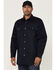 Image #1 - Forge Workwear Men's FR Lightweight Ripstop Vent Long Sleeve Snap Work Shirt, Navy, hi-res