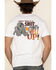 Cowboy Up Men's How 'Bout A Shot Short Sleeve Graphic T-Shirt, White, hi-res