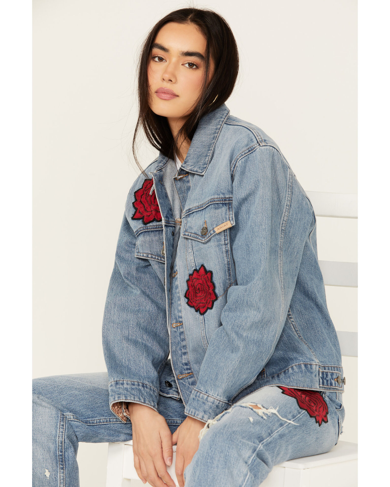 Ariat denim jacket clearance