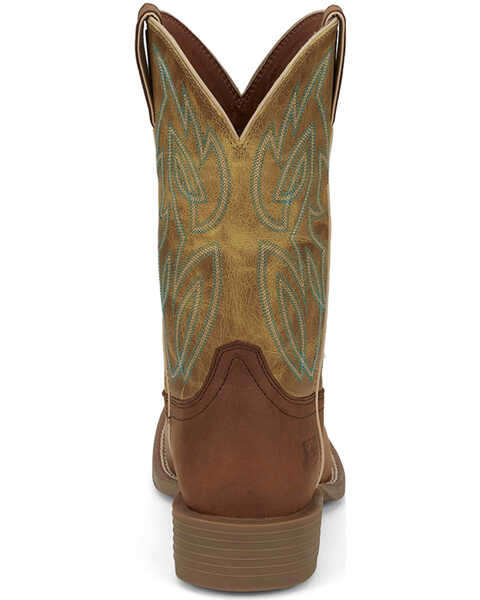 Image #5 - Justin Men's 11" Canter Western Boots - Broad Square Toe , Brown, hi-res