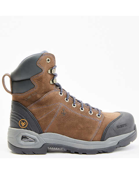 Image #2 - Hawx Men's Lace To Toe Tyche Deep Seated Work Boots - Composite Toe, Chocolate, hi-res