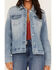 Image #2 - Idyllwind Women's Light Wash Wild Spirit Embroidered Denim Jacket, Medium Wash, hi-res