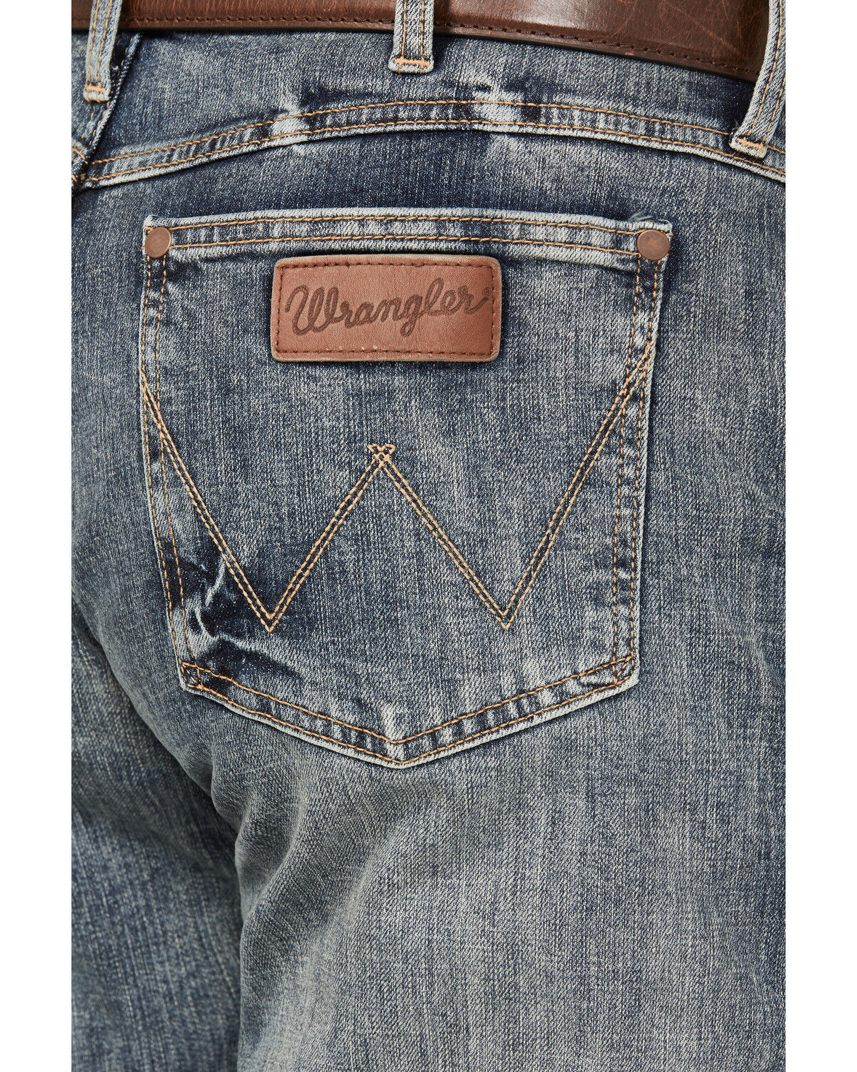 Image #4 - Wrangler Retro Men's Slim Fit Bootcut Jeans, Blue, hi-res