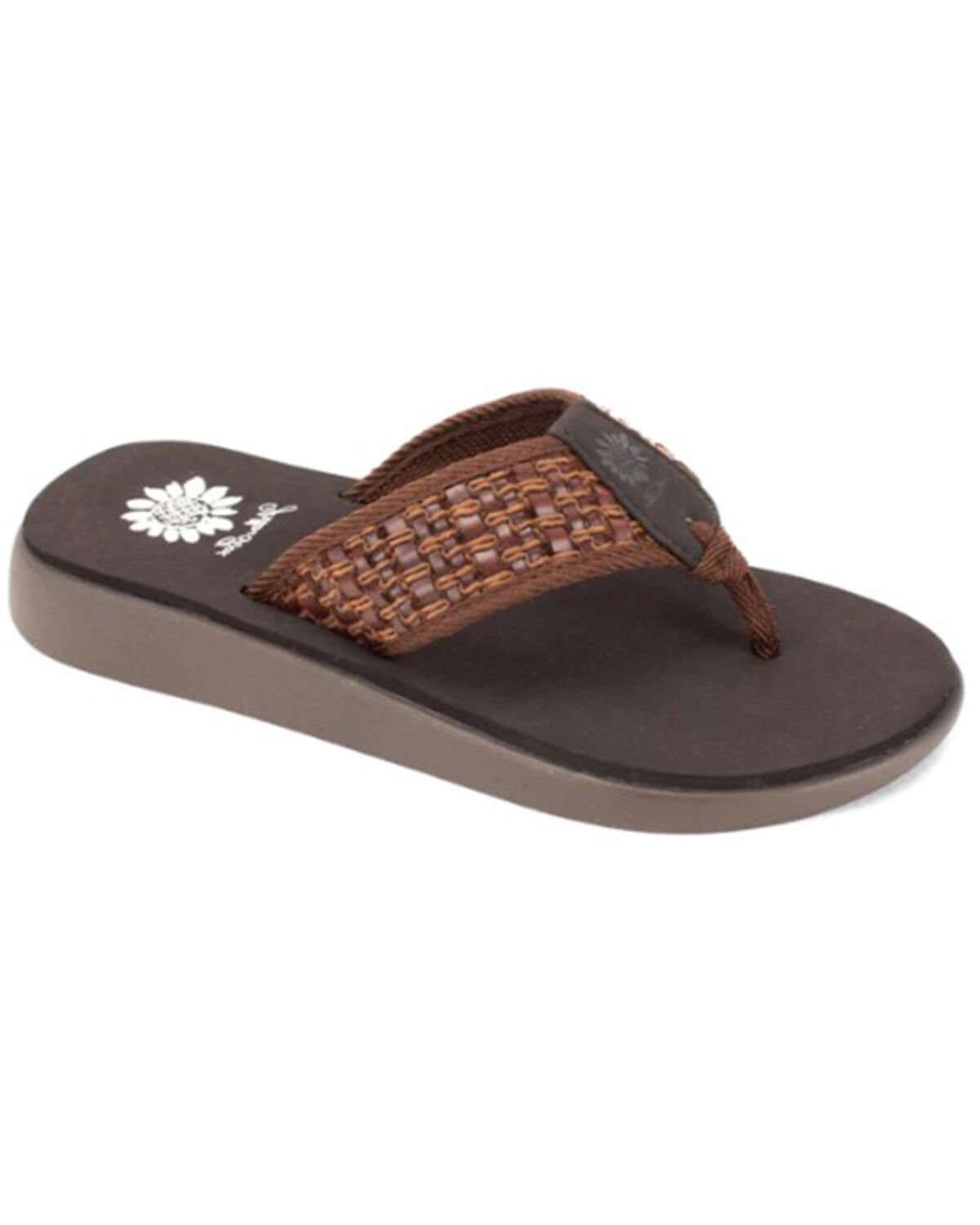 Image #1 - Yellow Box Women's Gracia Flip-Flops, Brown, hi-res