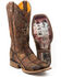Tin Haul Men's Dead Or Alive Western Boots - Wide Square Toe, Brown, hi-res