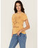 Image #1 - Idyllwind Women's I Run This Rodeo Short Sleeve Relaxed Graphic Tee, Dark Yellow, hi-res