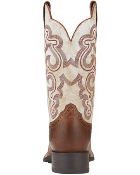 Image #6 - Ariat Women's Quickdraw Western Boots - Square Toe, Brown, hi-res