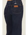 Image #4 - Wrangler Women's Dark Wash Mid Rise Weathered Rinse Heritage Flare Stretch Denim Jeans, Dark Wash, hi-res