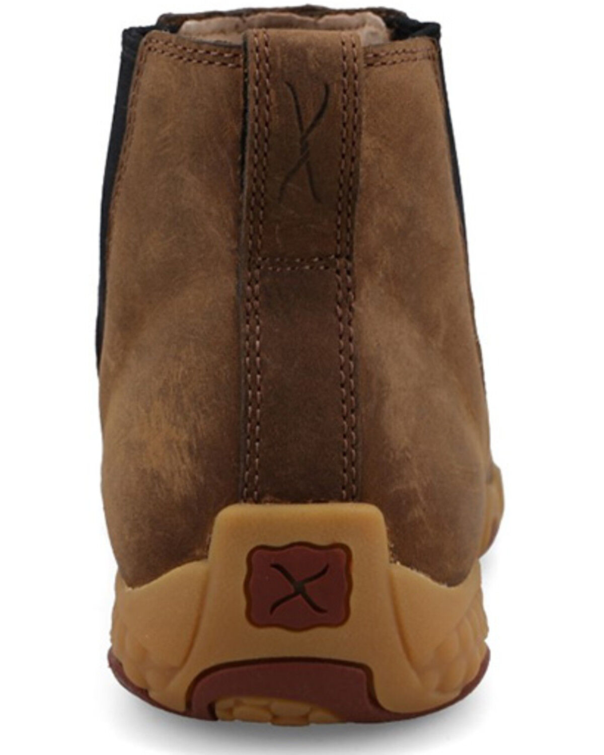 Image #5 - Twisted X Women's 4" Work Chelsea Driving Moc Shoes - Moc Toe, Brown, hi-res