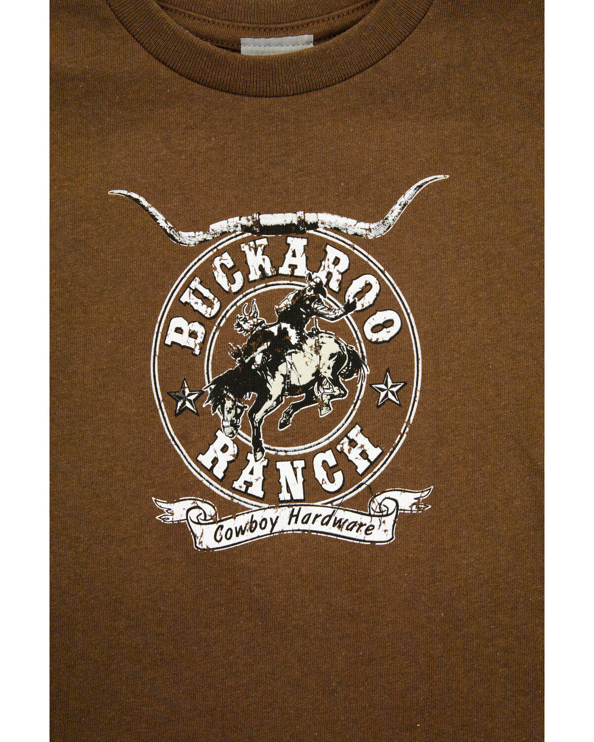 Image #2 - Cowboy Hardware Toddler Boys' Buckaroo Ranch Short Sleeve Graphic T-Shirt, Brown, hi-res