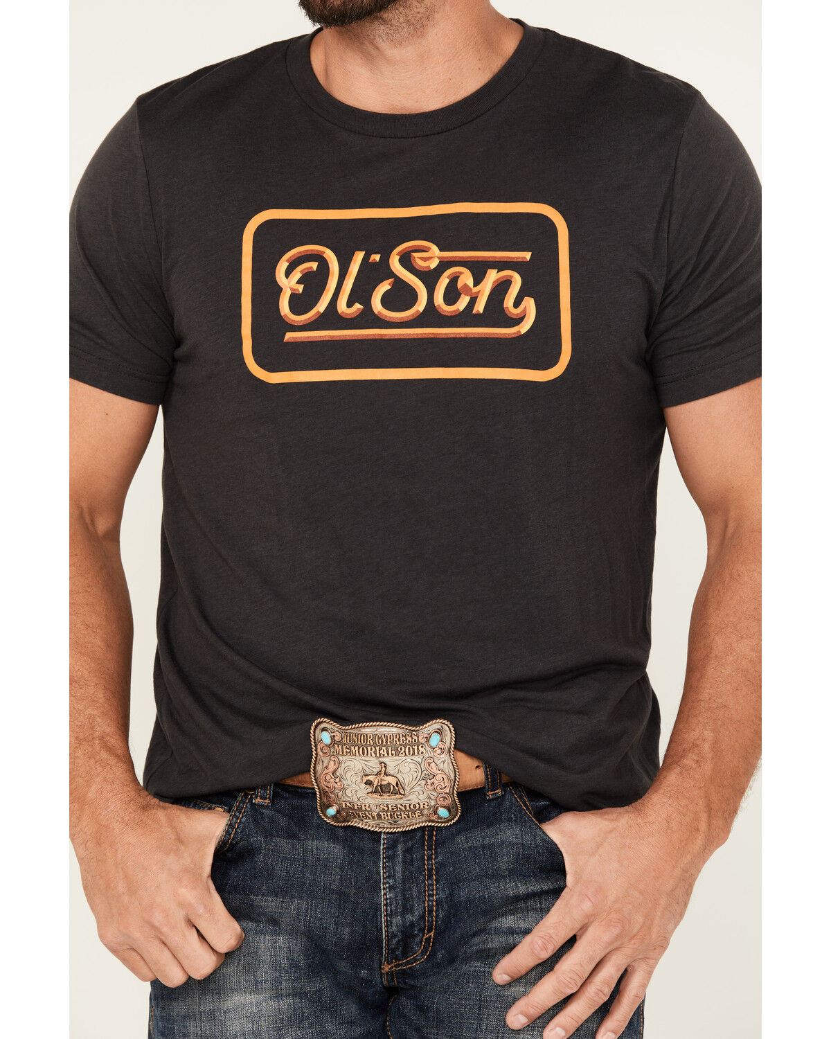 Image #3 - Rodeo Time Men's Ol Son Short Sleeve Graphic T-Shirt, Black, hi-res
