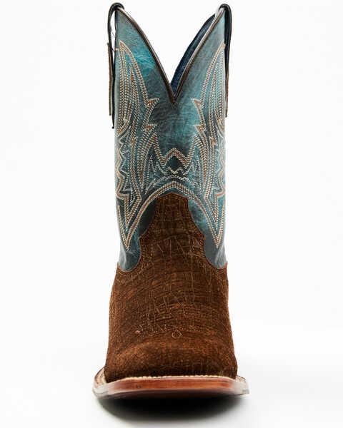 Image #4 - Cody James Men's Blue Collection Western Performance Boots - Broad Square Toe, Brown/blue, hi-res