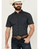 Image #1 - Gibson Men's Space Dot Geo Print Short Sleeve Button-Down Western Shirt, Navy, hi-res