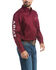 Ariat Men's Burgundy Team Logo Solid Twill Long Sleeve Western Shirt , Multi, hi-res