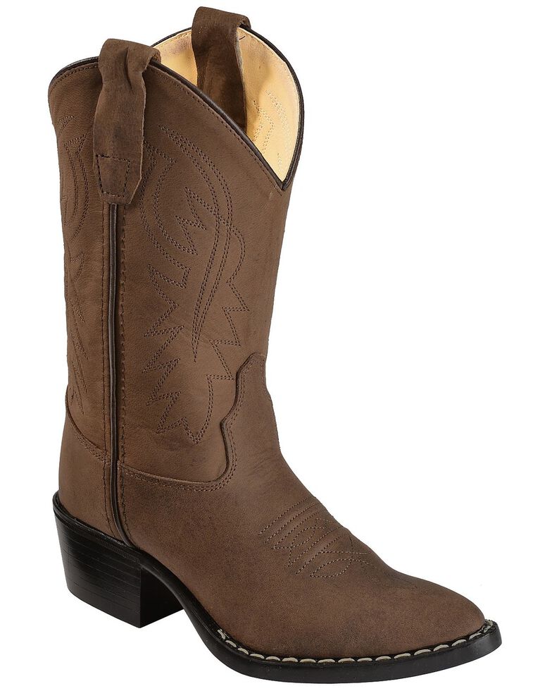 Cody James Youth Distressed Western Boots, Brown, hi-res
