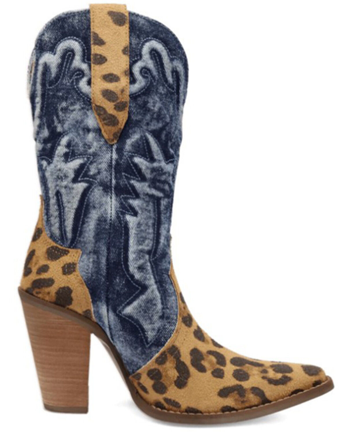 Image #2 - Dingo Women's Tipsy Leopard Print Western Boots - Snip Toe, Leopard, hi-res