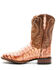 Image #3 - Dan Post Men's Tan Caiman Belly Western Boots - Broad Square Toe , Tan, hi-res