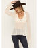 Image #1 - Shyanne Women's Lace Knit Long Sleeve Top, Natural, hi-res