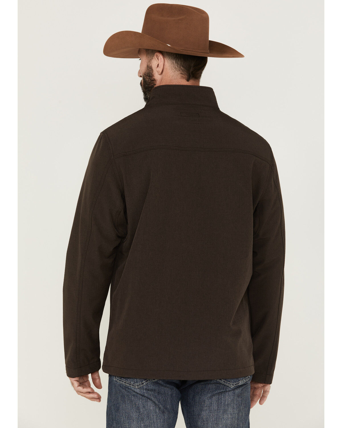 Image #4 - RANK 45® Men's Rodeo Southwestern Logo Sleeve Zip-Front Softshell Jacket, , hi-res