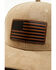 Image #2 - Cody James Men's Flag Patch Faux Suede Ball Cap, Taupe, hi-res