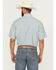 Image #4 - Cinch Men's Plaid Print Short Sleeve Button-Down Western Shirt, Turquoise, hi-res