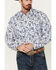 Image #3 - Rodeo Clothing Men's Floral Paisley Print Long Sleeve Pearl Snap Western Shirt, White, hi-res