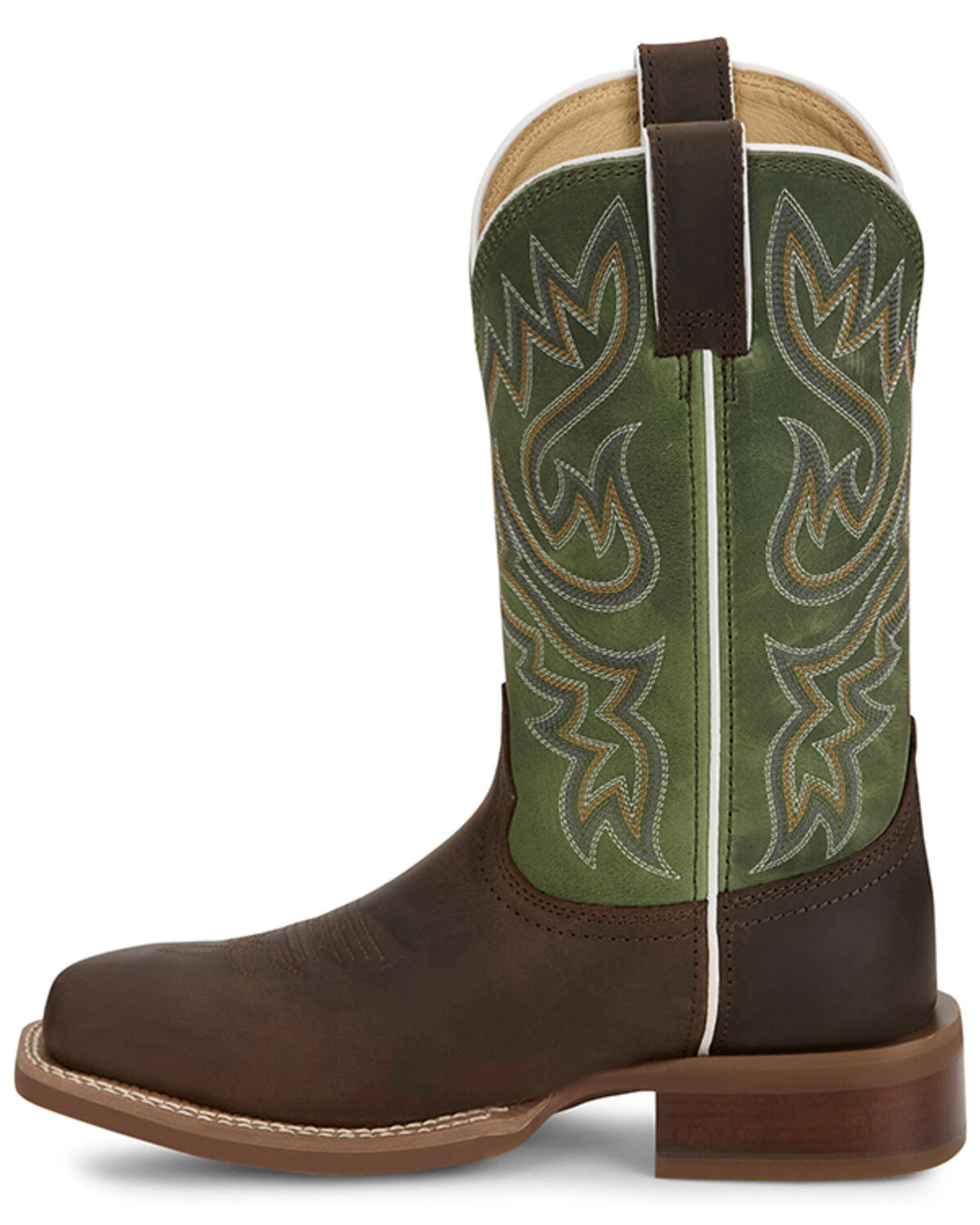 Image #3 - Justin Women's Little Sugar Wester Boots - Broad Square Toe, Dark Brown, hi-res