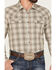 Image #3 - Blue Ranchwear Men's Plaid Print Snap Western Flannel Work Shirt , Tan, hi-res