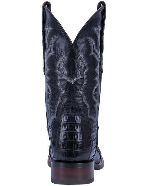 Image #4 - Dan Post Men's Kingsly Exotic Caiman Western Boots - Broad Square Toe, Black, hi-res