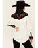 Image #4 - Panhandle Women's Retro Floral Embroidered Long Sleeve Snap Western Shirt, Cream, hi-res