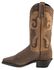 Image #3 - Abilene Women's Sage Inlay Western Boots - Round Toe, Distressed, hi-res