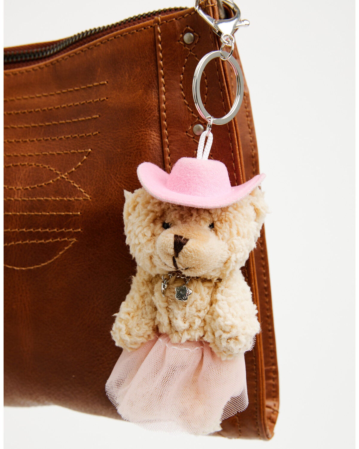 Image #2 - Shyanne Tutu Cowgirl Bear Bag Charm, Pink, hi-res