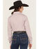 Image #4 - Cinch Women's Striped Print Long Sleeve Button-Down Stretch Wester Shirt, Pink, hi-res