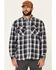 Image #1 - ATG by Wrangler Men's All Terrain Cabernet Plaid Long Sleeve Western Flannel Shirt, Red, hi-res