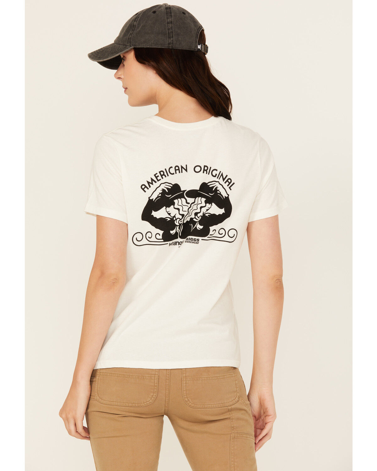 Image #1 - Wrangler RIGGS Women's Boot Barn Exclusive Original Graphic Short Sleeve Graphic Work Tee - Plus, White, hi-res