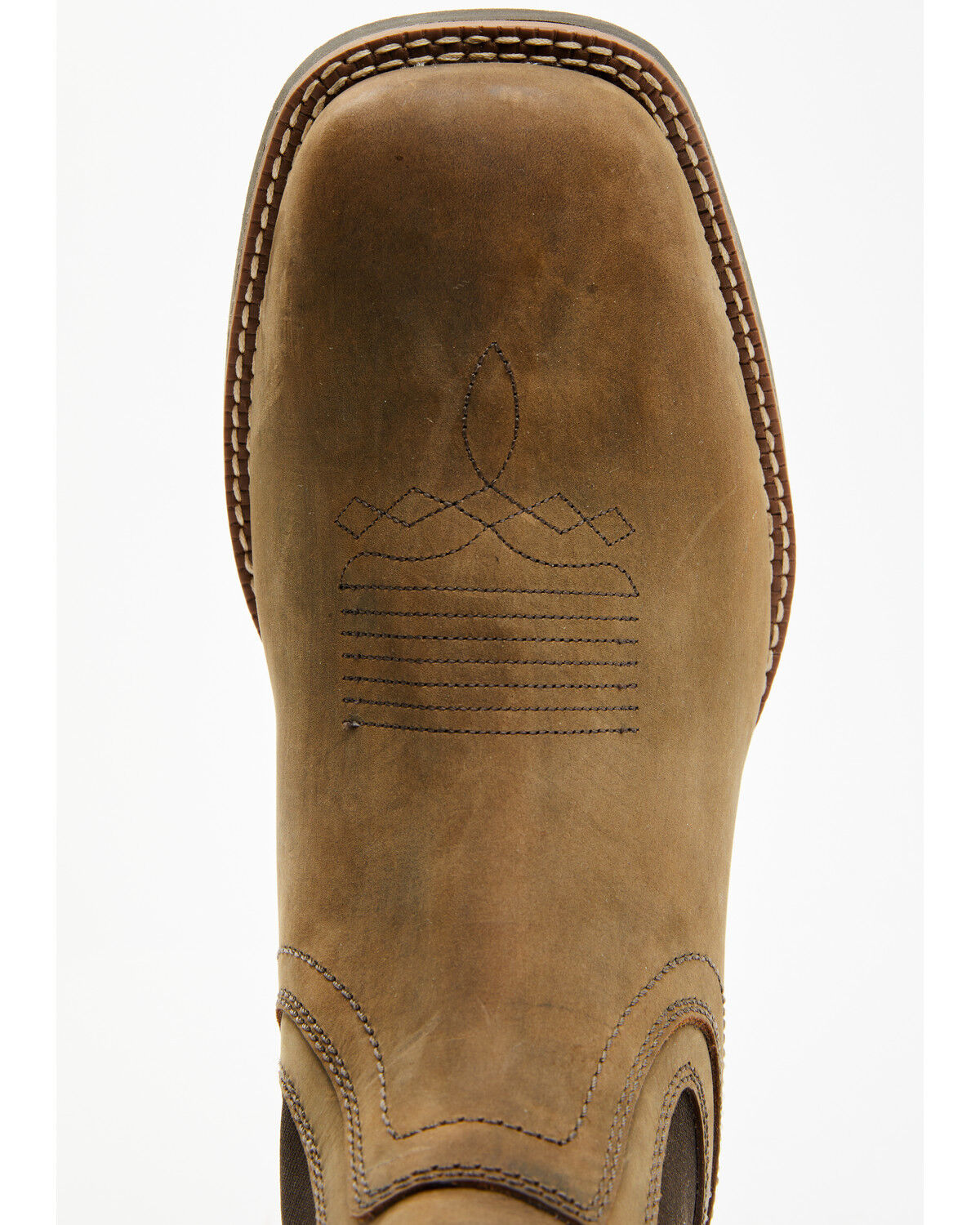 Image #6 - Cody James Men's Ace Chelsea Boots - Broad Square Toe, Brown, hi-res
