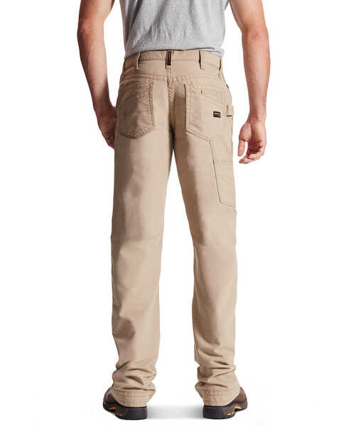 Image #1 - Ariat Men's FR M4 Relaxed Workhorse Relaxed Fit Bootcut Jeans, Khaki, hi-res