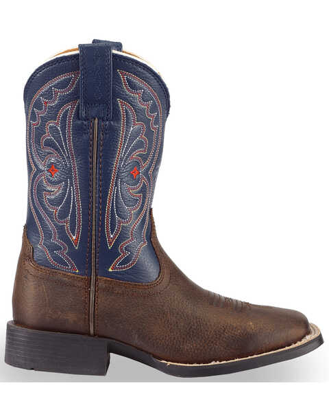 Image #2 - Ariat Boys' Quickdraw Western Boots - Square Toe, Brown, hi-res