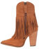 Image #3 - Dingo Women's Crazy Train Leather Booties - Round Toe, Caramel, hi-res