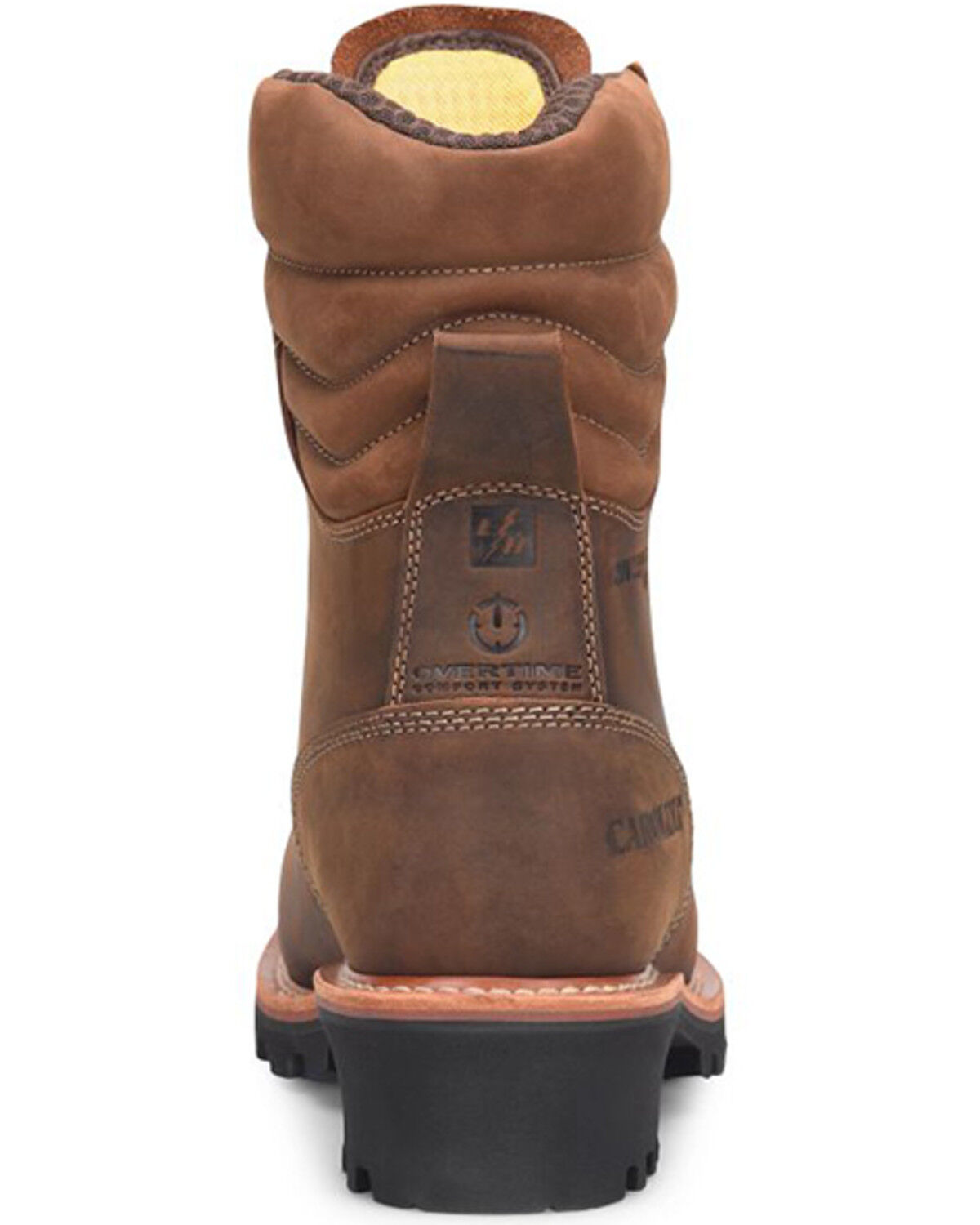 Image #5 - Carolina Men's 9" Hemlock Waterproof 400G Logger Work Boots - Composite Toe, Brown, hi-res