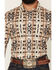 Image #3 - Panhandle Slim Men's Southwestern Print Long Sleeve Snap Stretch Western Shirt, Brown, hi-res