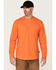 Image #1 - Hawx Men's Logo Long Sleeve Graphic Work T-Shirt - Big & Tall, Orange, hi-res
