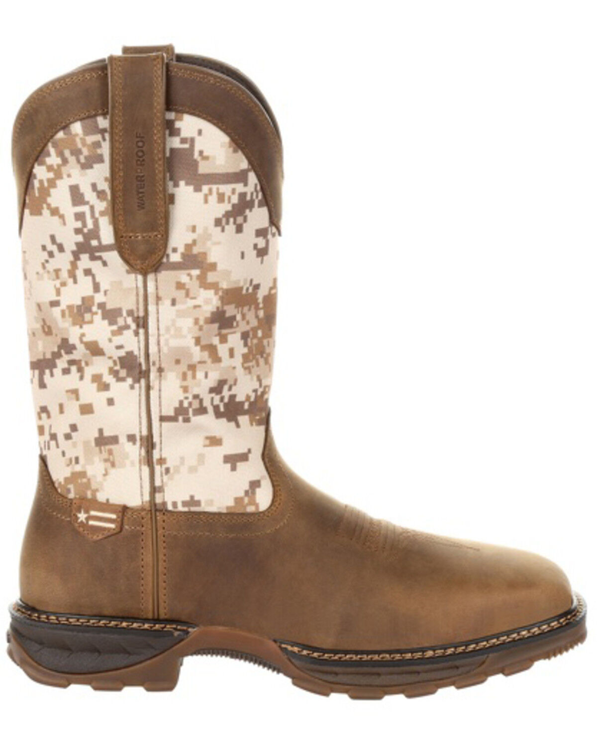 Image #2 - Durango Men's Camo Maverick XP Waterproof Western Work Boots - Steel Toe, Brown, hi-res