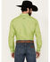 Image #4 - Ariat Men's Team Pruitt Diamond Print Classic Fit Long Sleeve Button-Down Western Shirt, Bright Green, hi-res