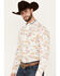 Image #2 - Ariat Men's Team Charlie Floral Print Logo Long Sleeve Button-Down Western Shirt - Tall , Natural, hi-res