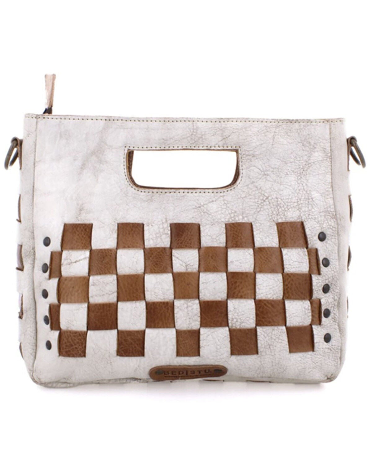 Image #3 - Bed Stu Women's Keiki Woven Crossbody Bag, Caramel, hi-res