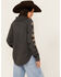 Image #4 - Ariat Women's Southwestern Elbow Sweater, Grey, hi-res