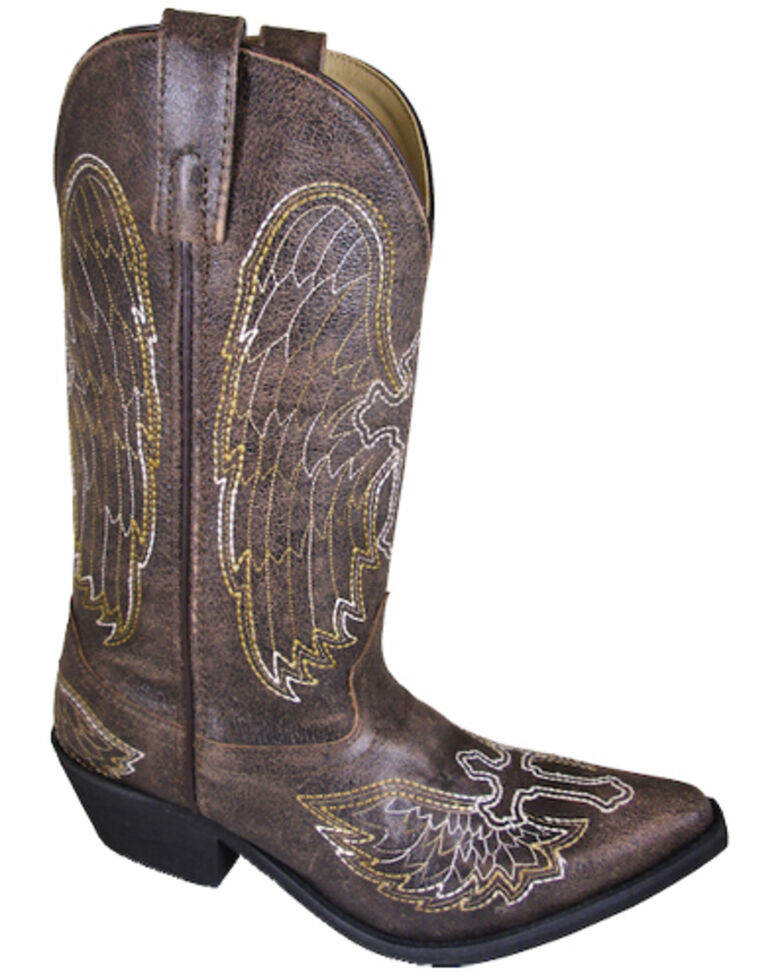 Smoky Mountain Women's Guardian Western Boots - Square Toe, Brown, hi-res