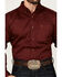 Image #3 - Ariat Men's Solid Twill Fitted Long Sleeve Button-Down Western Shirt, Burgundy, hi-res