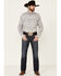 Image #2 - Tin Haul Men's Gray Southwestern Textured Print Long Sleeve Snap Western Shirt , Grey, hi-res